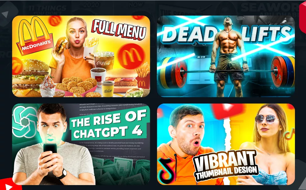 I will design catchy youtube thumbnail