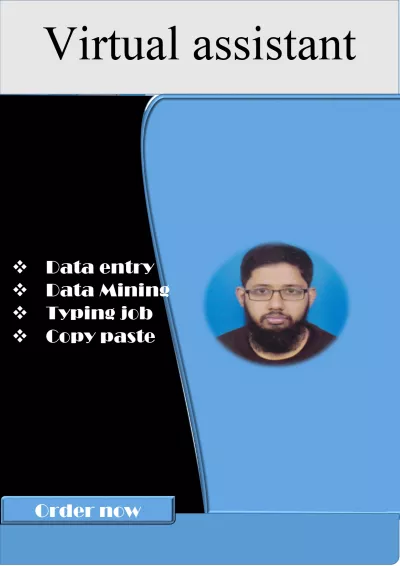 data entry ,data processing or data conversion work