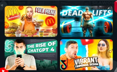 I will design catchy youtube thumbnail