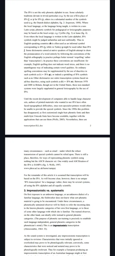 i'm a writer and a transcriber